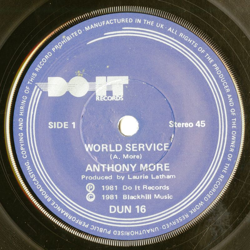 Anthony Moore『World Service / Diving Girls』（1981年、DO IT）03